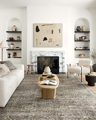 Loloi Layla Collection, LAY-13, Antique/Moss, 2'-0" x 5'-0", 13" Thick,