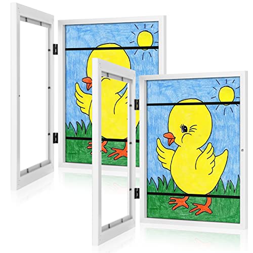 [2-Pack] Kids Art Frames, 8.5x11 Front Opening Kids Artwork Frames