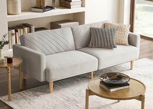 mopio Chloe Futon Sofa Bed, 76.4", Couch, Small Sofa, Sleeper