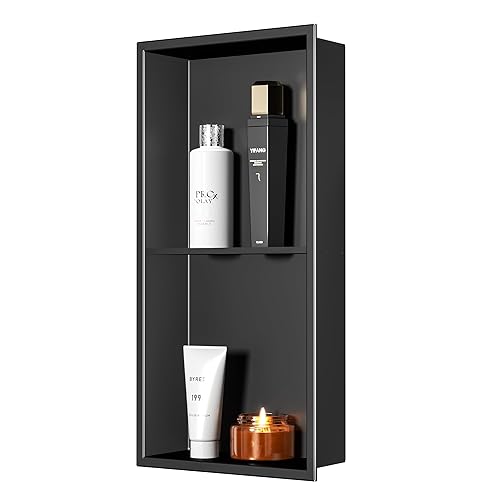 Stainless Steel Shower Niche 24" X 12", No Tile Needed