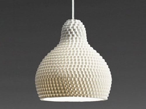 white hive pendant light