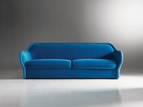 vintage blue sofa