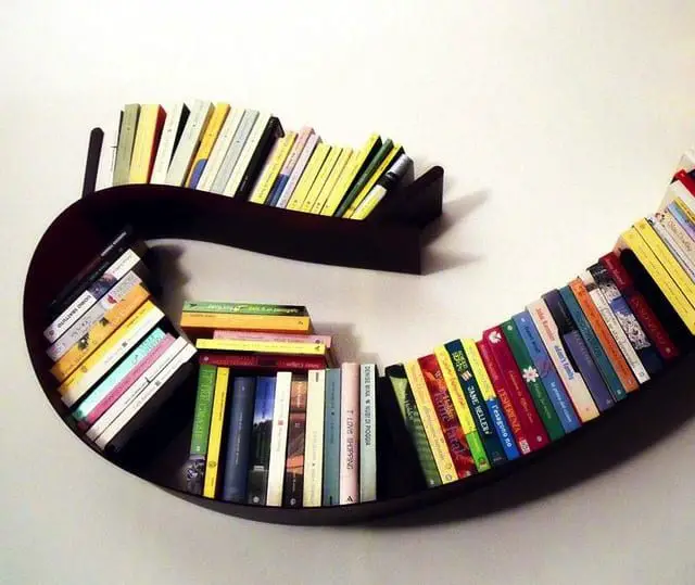 Bendable Bookshelves: The Bookworm by Kartell
