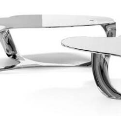 Flow Drip Metal Coffee Table / Side Table by Timothy Schreiber