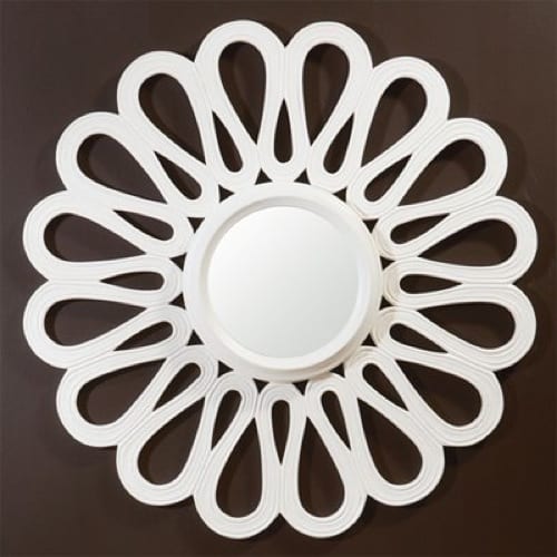 modern flower mirror