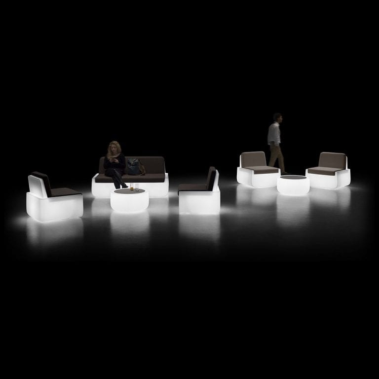 illuminated patio furniture by plust