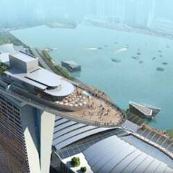 Skypark Swimming Pool At  Marina Bay Sands Hotel Singapore