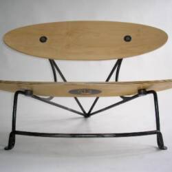 The Love Seat Fits Two And Looks Like a Skateboard