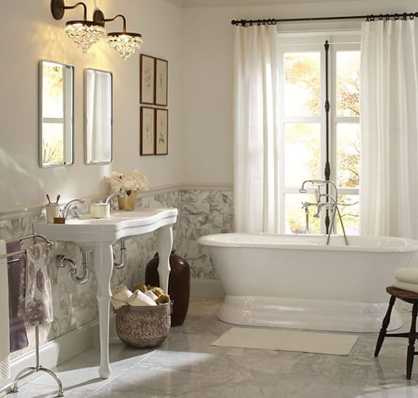 Parisian Pedestal Double Sink by Pottery Barn