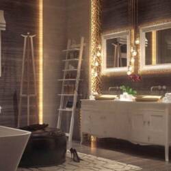 wall mounted bathroom lights