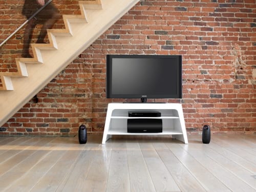 white TV stand