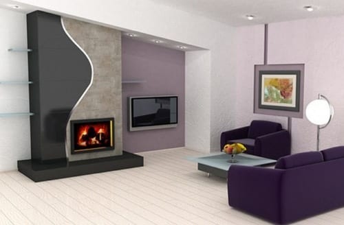 Yin Yang Inspired Mantel via Encompass Interiors
